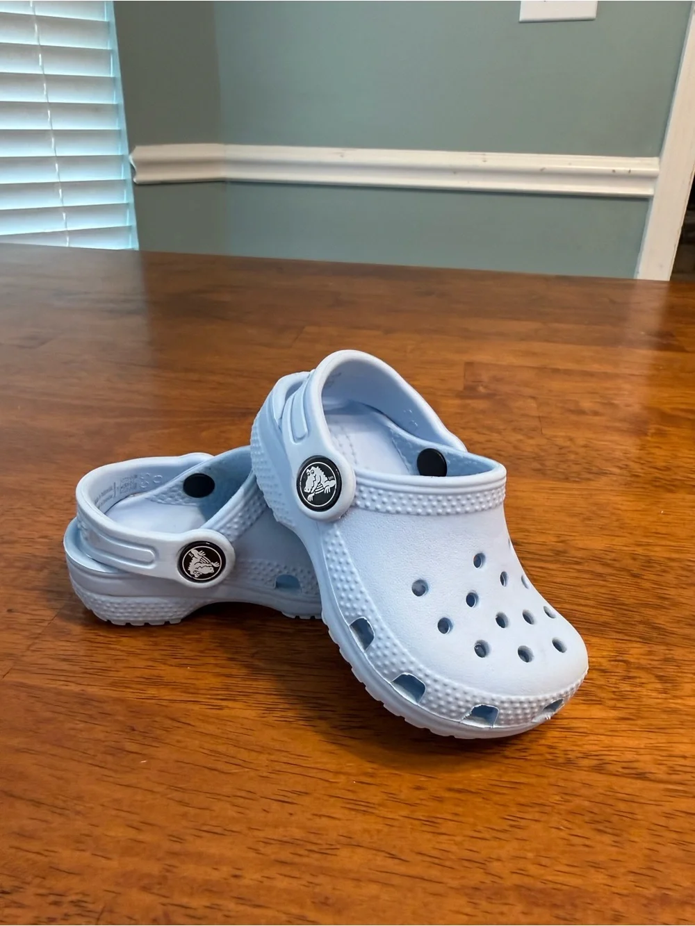 Crocs Classic Clogs Baby Toddler Size 5C Light Blue Water Shoes Slip On